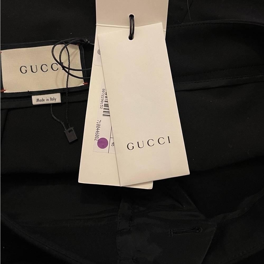 𝅺GUCCI Ruffle Hem Trousers. - Picture 7 of 12